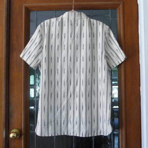 KARL LAGERFELD PARIS PEARL SNAP SHIRT XL - Picture 3 of 8